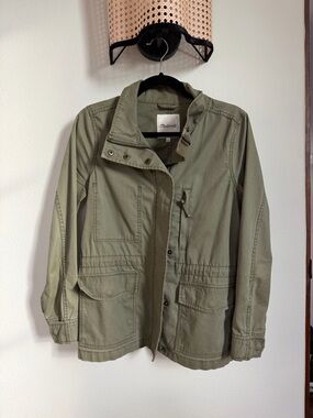 Madewell Military-Style Olive Utility Jacket